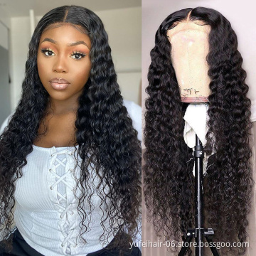 Brazilian Kinky Curly Lace Frontal Wig Pre Plucked With Baby Hair 13X4 Cuticle Aligned Raw Virgin Human Hair Lace Front Wigs